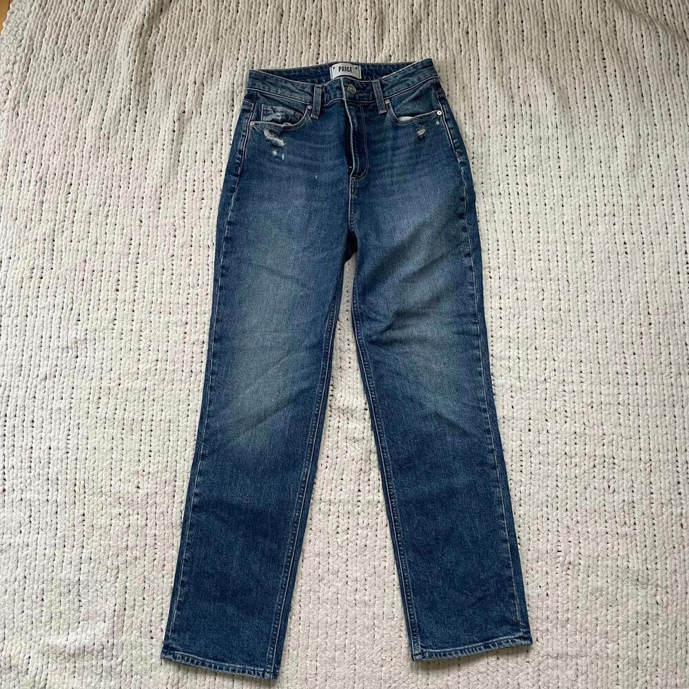 Paige Women's Medium Wash Sarah Straight Ankle Jeans - Size 25